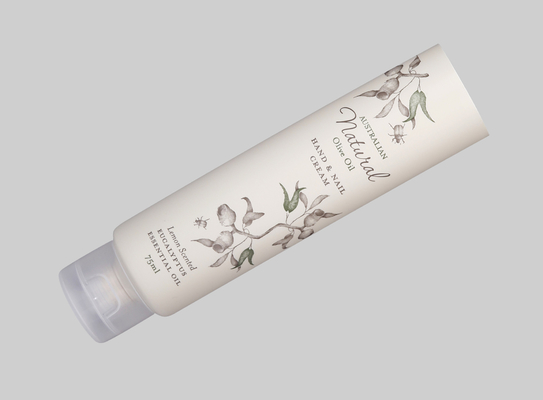 Plastic Tooth Paste Custom Cosmetic Tubes Lotion D35mm 35-110ml With Flip Cap