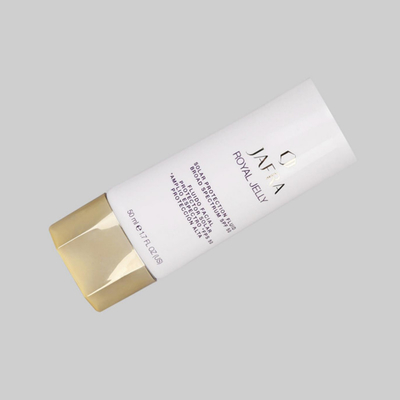 60-120ml D40mm Custom Cosmetic Tubes Plastic Facial BB Cream Tube With Hexagon Electroplate Screw Cap