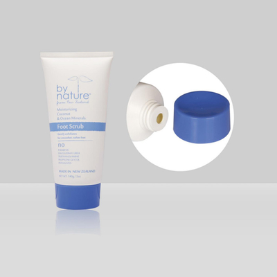 PCR PE Kustom Kosong Tabung Peras Plastik Kosmetik D45mm 140g / 5oz Tabung Pembersih Dengan Tutup Sekrup