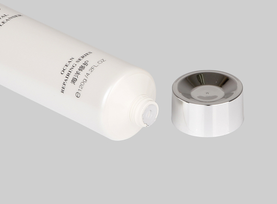 60-150ml tabung krim tangan Custom Kosmetik kosong Squeeze tabung Dengan sekrup metallized di tutup